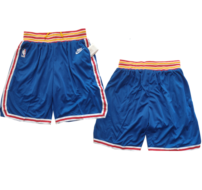 Men's New York Knicks Blue Shorts(Run Small)